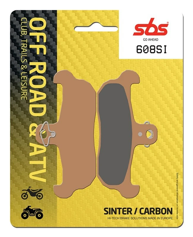 SBS 608SI FRONT BRAKE PADS SINTER HUSQVARNA TC 610 1991 - Image 1 of 4