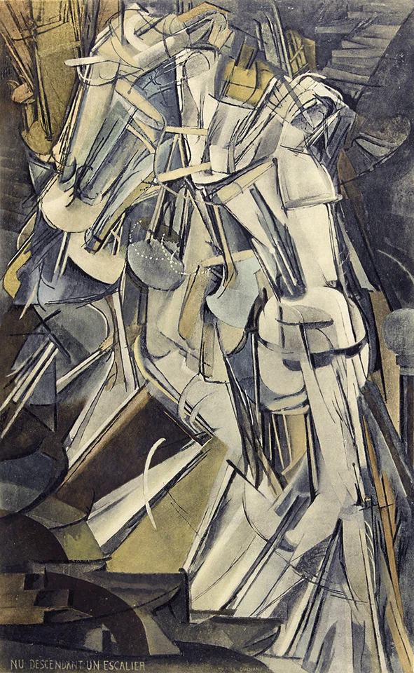 MARCEL DUCHAMP NUDE DESCENDING A STAIRCASE   DADA ART GICLEE PRINT FINE CANVAS - Image 1 of 1