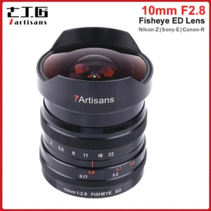 7artisans 10mm F2.8 Full Frame Wide Angle Fisheye Lens for Nikon Z mount Camera - Picture 1 of 10