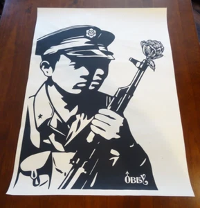 RARE 2006 SHEPARD FAIREY "CHINESE SOLDIERS" PRINT OBEY STREET POSTER A/P 18X24 - Picture 1 of 14