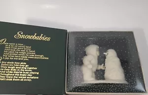 Department 56 Snowbabies - "Why Don't You Talk to Me?" Box Winter Tales - Picture 1 of 9