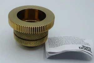 TOM DIXON UK DESIGNER LONDON ZAHNRAD MESSING TEELICHTHALTER ZYLINDER NEUWERTIG IN VERPACKUNG - Bild 1 von 6