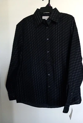 NEW Eighty Eight Button Up Shirt Men's Size L Black Collared Casual - Image 1 of 3
