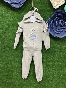 Disney Frozen 2 gray Elsa sweatshirt set size 4T - Picture 1 of 9