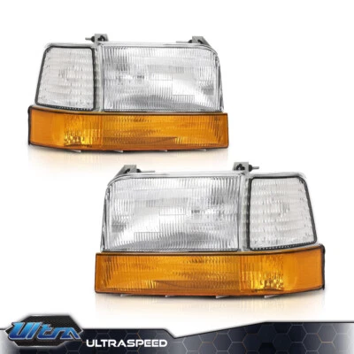 Par de faros aptos para Ford Bronco F150 1992-1996/1992-1998 F250 F350 6 piezas Foto 1 de 4