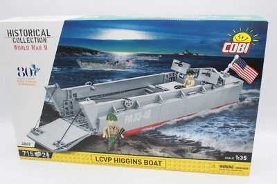 Cobi 4849 LCVP Higgins Boat Model Building Blocks 715 Pcs New OVP 1:35 - Image 1 of 4