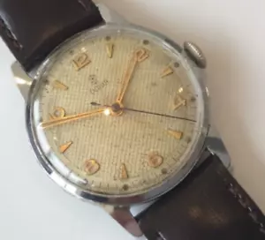 Vintage 1950s TUDOR White Honeycomb Arabic Gilt gold in ROLEX Box - Picture 1 of 5