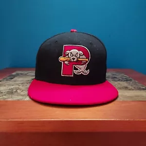 Portland Sea Dogs Hat Cap Mens 7 3/8 Fitted Minor League New Era 59Fifty Red - Picture 1 of 7