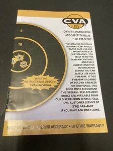 Factory original CVA Scout model single barrel rifle owner's manual - Picture 1 of 2