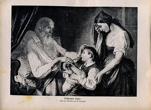 Großvaters Segen-- nach Hugo Dehmichen -- aus 1908 -- - Picture 1 of 1