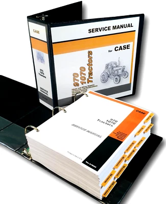 Case 970 1070 Tractors Service Manual Repair Shop Technical Workshop Book - Image 1 of 4