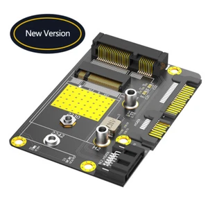 2 in1 Combo Msata/M.2 SSD to Dual SATA3 Adapter Card M.2 Key B SATA-bus SSD - Picture 1 of 6