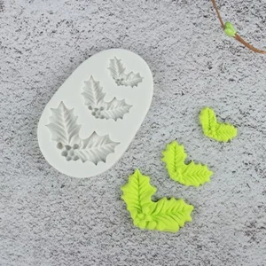Fondant Cake Cake Decoration Silicone Molds Leaf Mold Chocolate Christmas Tree - Picture 1 of 8