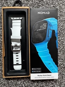 Nomad Rocky Point Apple Watch Band 45/46/49mm Icy Blue Glow – Repair/Parts - Zdjęcie 1 z 10