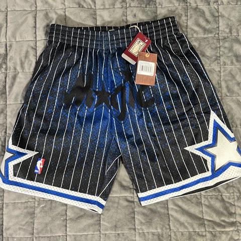 New Men’s Mitchell & Ness Gradient Orlando Magic Swingman Shorts - Large Cover