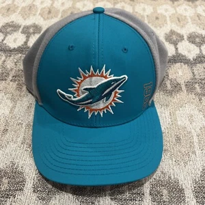 NFL Team Apparel Miami Dolphins Embroidered Stretch Football Cap Aqua Gray OSFM - Bild 1 von 8