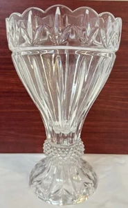 Shannon by Godinger Olympia Large 24% Lead Crystal Vase Centerpiece 11.5" tall - Picture 1 of 10