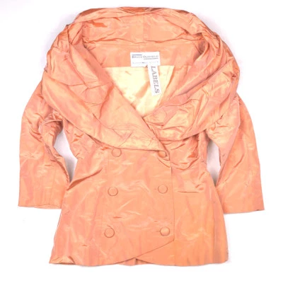 Chaqueta de seda personalizada Bruce Oldfield favorita de celebridades de colección princesa Diana realeza rara Foto 1 de 4