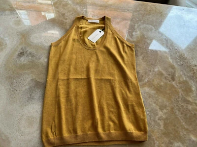 Mauro Grifoni Silk and cashmere tank top,racer back,   IT 44, UK 12 , RRP £250+ - Image 1 of 4