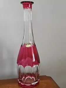 VAL ST LAMBERT CRISTAL SEVILLA/GEVAERT RUBÍ ROJO CORDIAL JARRA DE VINO/sin stpr - Imagen 1 de 10