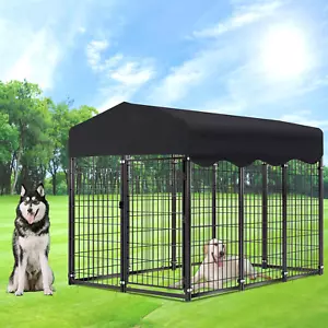 SQIREP Oversize Outdoor Pet Dog Run House Kennel Shade Cage with Cover Playpen - Picture 1 of 37