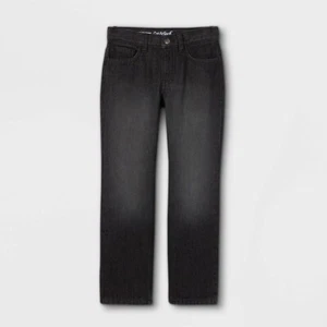 Boys' Relaxed Straight Fit Jeans - Cat & Jack™ Black 5 - Picture 1 of 1