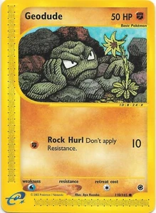 Tarjeta GEODUDE 110/165 Expedición Pokemon WOTC EX - Imagen 1 de 2