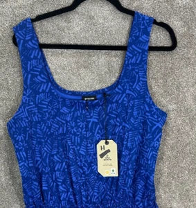 Prana Romper Womens Medium Blue Railay 1/4 Zip UPF 50 Sleeveless NWT - Picture 1 of 10