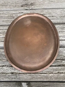 Vintage Hammered Copper tray Signed H. Barnes, The Forge Thornton le Dale. - Picture 1 of 4
