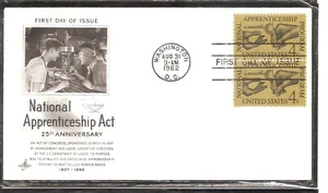 US Scott # 1201 Aprenticeship FDC. Artcraft Cachet. - Picture 1 of 1