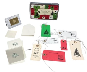 Weihnachtsverpackung Urlaub Geschenkanhänger & Dose 17er Set LESEN - Bild 1 von 3