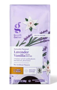 Café molido tostado ligero vainilla lavanda sabor natural Good & Gather - Imagen 1 de 3