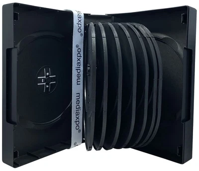 Lote de 16 fundas negras para DVD de discos Foto 1 de 4