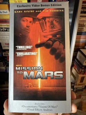 Mission To Mars 2000 VHS Rare Bonus Edition NON RENTAL LIKE NEW  - Image 1 of 4