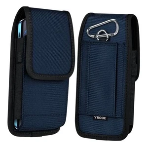 Cell Phone Pouch Nylon Belt Holster Case Compatible with iPhone XL Blue - Picture 1 of 7