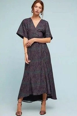 Anthropologie Hutch Multicolor Wrap Kimono Dress XSP - Image 1 of 4