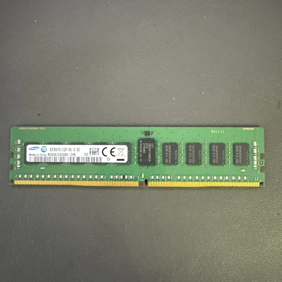 Samsung 8GB 2Rx8 PC4-2133P 2133Mhz ECC Server RAM M393A1G43DB0-CPB0Q - Image 1 of 2