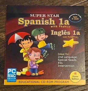 Super Star Spanish 1a With Phonics PC MAC CD-ROM 2007 - Picture 1 of 3