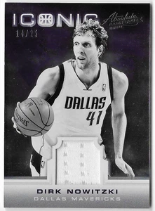 DIRK NOWITZKI 2012 PANINI ABSOLUTE ICONIC PATCH CARD #14/25! - Picture 1 of 1
