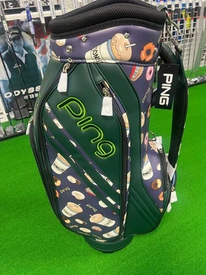 Bolsa de carrito modelo PING Donut 2025 bolsa de transporte de golf rara Japón sin usar Foto 1 de 4