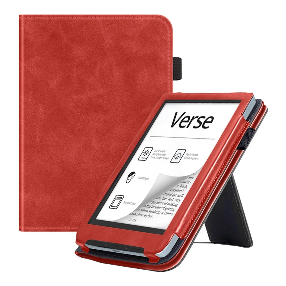 Leather Smart Case For Pocketbook Verse/Verse Pro Ebook Reader Flip Stand Cover - Image 1 of 4