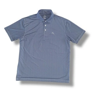 Rhoback Don’t Mess With Texas Polo Shirt Performance Golf Men’s Large Blue - Picture 1 of 6