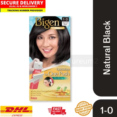 NUEVO Hoyu Bigen ONE PUSH Color Crema Teñido Rápido y Fácil Natural Negro Foto 1 de 4