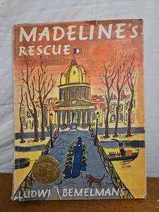 Madeline's Rescue by Ludwig Bemelmans  1955 Hardcover Book Dust Jacket Vintage  - Picture 1 of 6