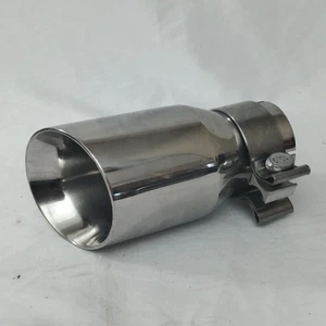 Exhaust Tip with Clamp 2.5"Inlet 3.5"Outlet 7.5" Length Stainless Steel - Foto 1 di 7