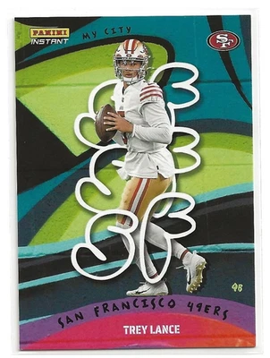 2022 Panini Instant Trey Lance My City Limited Print Card /1860 - Image 1 of 2
