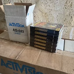 Commando Atari 2600 Factory Activision Box 6 sealed units. NOS. Gift Free Game🔥 - Picture 1 of 6