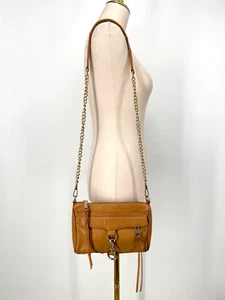 Rebecca Minkoff Tasche camel hellbraun Kette Leder Crossbody M.A.C mini tan - Bild 1 von 14