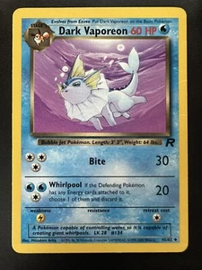 LP 45/82 Dark Vaporeon Pokémon Team Rocket - Picture 1 of 2