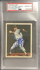 Catfish Hunter Signed 1983 TCMA #20 Card 50 Years Yankees HOF PSA/DNA Auto Gem10 - Picture 1 of 2